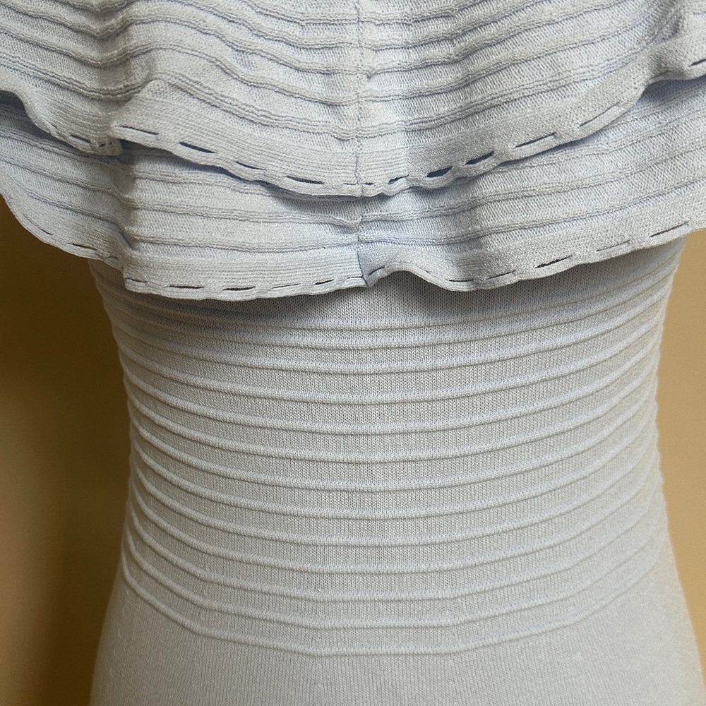 Eliza J Sky Blue Tiered Mini Dress - Picture 4 of 5
